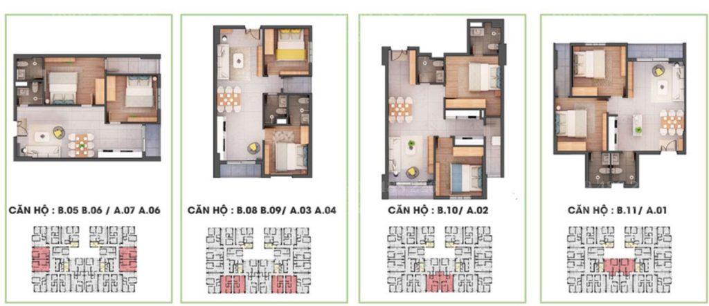 Thiết kế căn hộ Stown Tham Lương