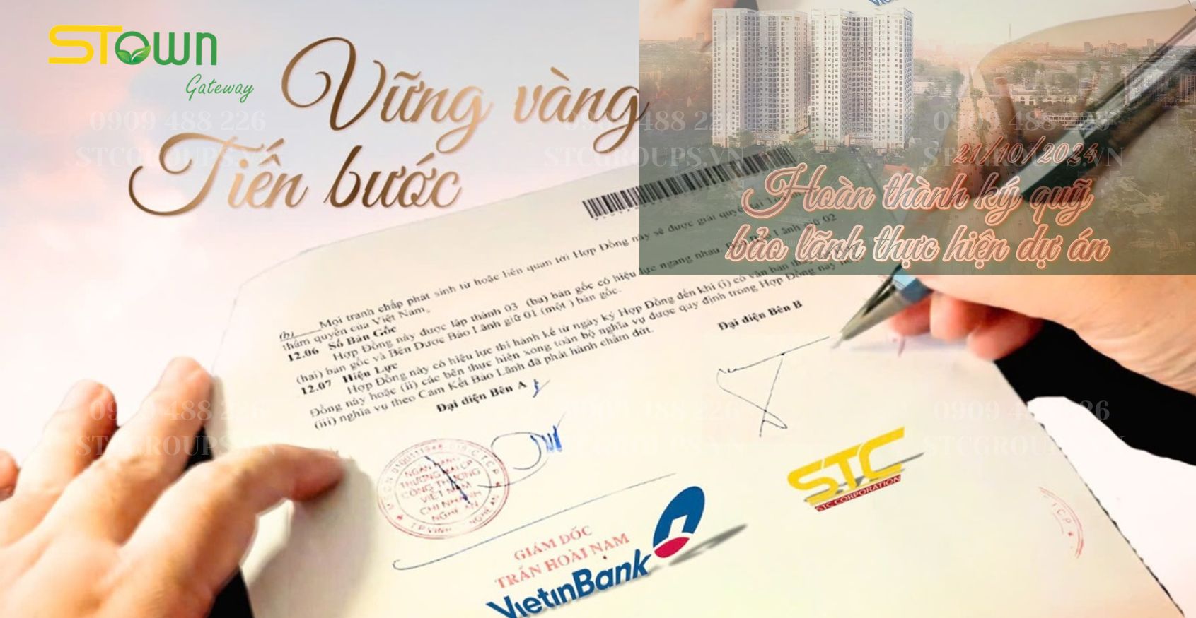 Ngân hàng Vietinbank bảo lãnh cho vay mua căn hộ Stown Gateway