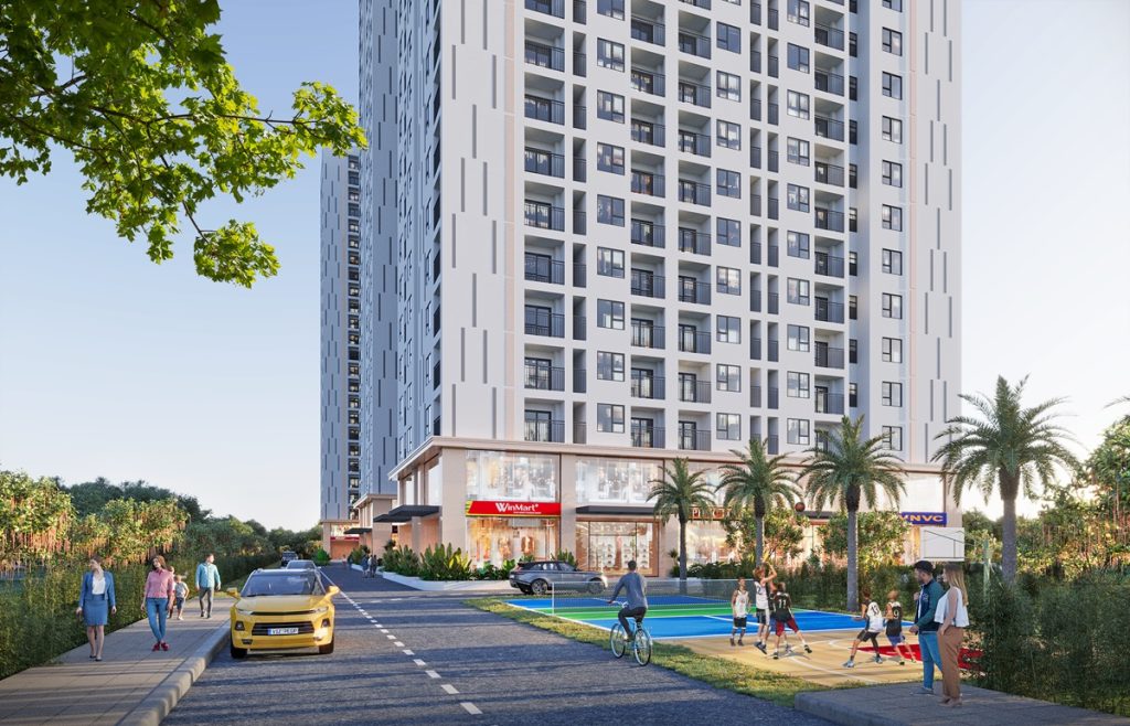 Tiện ích sân thể thao đa năng tại căn hộ Stown Gateway
